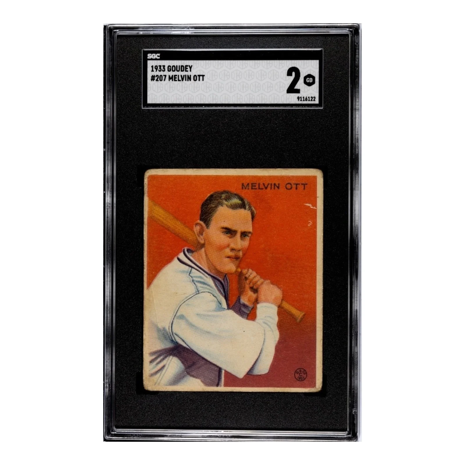 The Timeless Legacy of Mel Ott and His 1933 Goudey Baseball Card